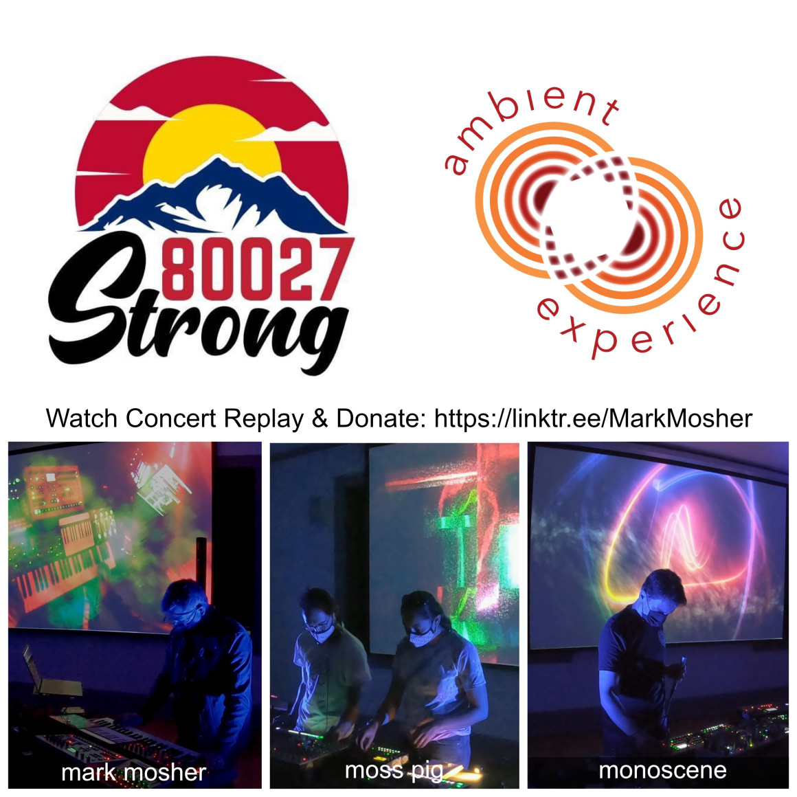Watch Replay of Louisville Ambient Experience Concert Livestream and Fundraiser Supporting the Boulder Wildfire Fund